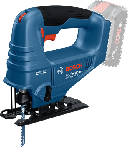 Load image into Gallery viewer, Bosch blauw gst 18v-95 b accu decoupeerzaag | exclusief accu en lader - 06015b7001
