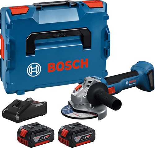 Afbeelding laden in galerijviewer, Bosch blauw bosch professional gws 18v-8 accu haakse slijper 125mm 18v 5.0ah in l-boxx - 06019n9003
