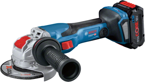 Load image into Gallery viewer, Bosch blauw gwx 18v-15 c haakse accu-slijper biturbo | met x-lock | 2x 5.5ah accu in koffer - 06019h6402
