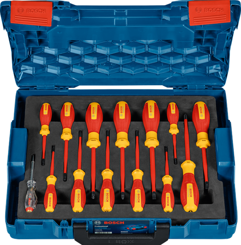 Load image into Gallery viewer, Bosch blauw schroevendraaierset 14st. vde - 1600a02nf9
