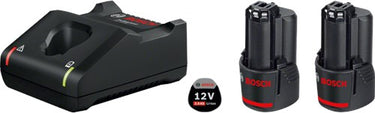 Bosch blauw bosch professional starterset 2x gba 12v accu 3.0ah + snellader gal 12v-40 - 1600a019rd
