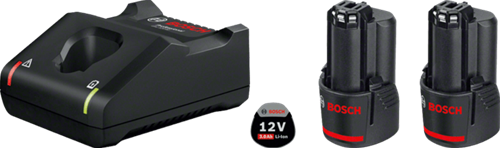 Load image into Gallery viewer, Bosch blauw starterset premium - 2 x gba 12v 6.0ah + gal 12v-40 professional - 1600a01b20
