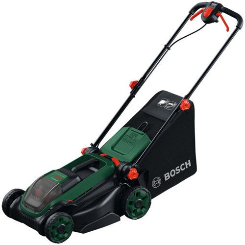 Afbeelding laden in galerijviewer, Bosch groen bosch – rotak18v2-38 – accu grasmaaier – 38 cm – 2x 18v 4ah

