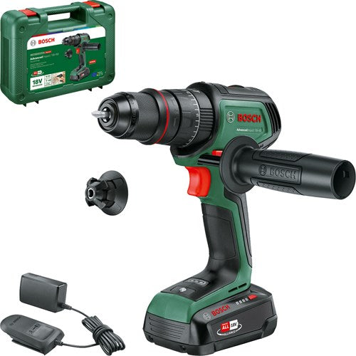 Afbeelding laden in galerijviewer, Bosch groen advancedimpact 18v-80 quicksnap | accu klopboormachine | 82 nm | 1 x 2,5 ah accu + oplader | in koffer - 06039e2101

