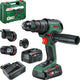Bosch groen advancedimpact 18v-80 quicksnap | accu klopboormachine | 82 nm | incl. accessoires | 2x 18 v li-ion accu's (2,5 ah 4.0 ah) + oplader | in koffer - 06039e2104