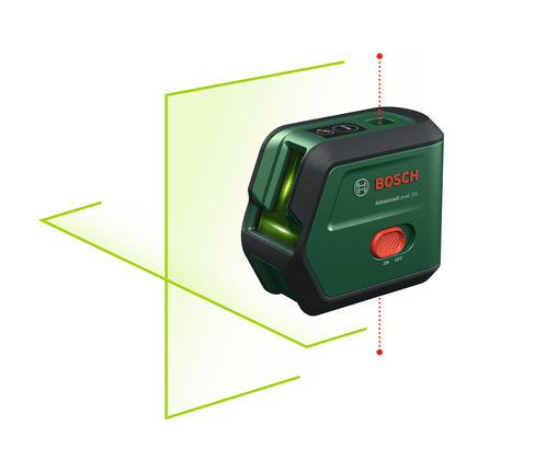 Load image into Gallery viewer, Bosch groen advancedlevel 2g set kruislijnlaser | geïntegreerde li-ion batterij + opbergetui + statief 1,2 m - 0603663gz1

