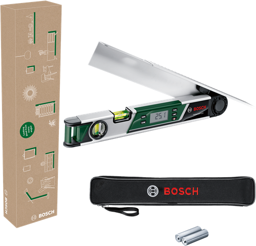Bosch groen universalangle hoekmeter | inclusief batterijen - 06036760z1