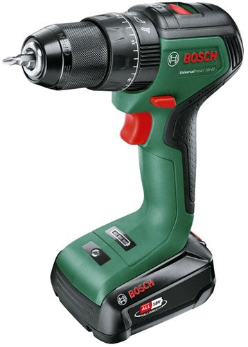 Load image into Gallery viewer, Bosch groen bosch universalimpact 18v-60 - accuklopboorschroevendraaier - met 18 v li-ion accu (2.0 ah) en lader

