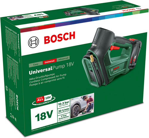 Bosch groen grs bosch universalpump 18v m accu