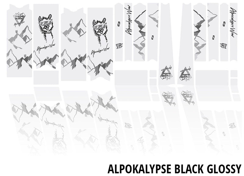 Load image into Gallery viewer, Unleazhed unscratch frame protection film gravelbike bpg01 alpocalypse black
