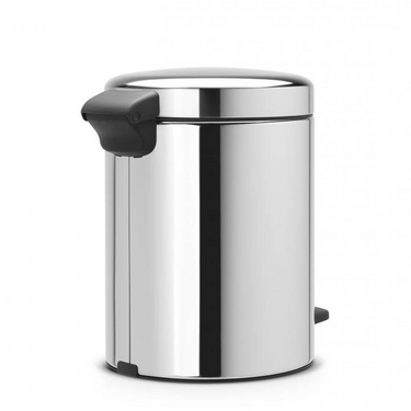 Abi brabantia pedaalemmer newicon 5 liter brilliant steel metalen binnenemmer