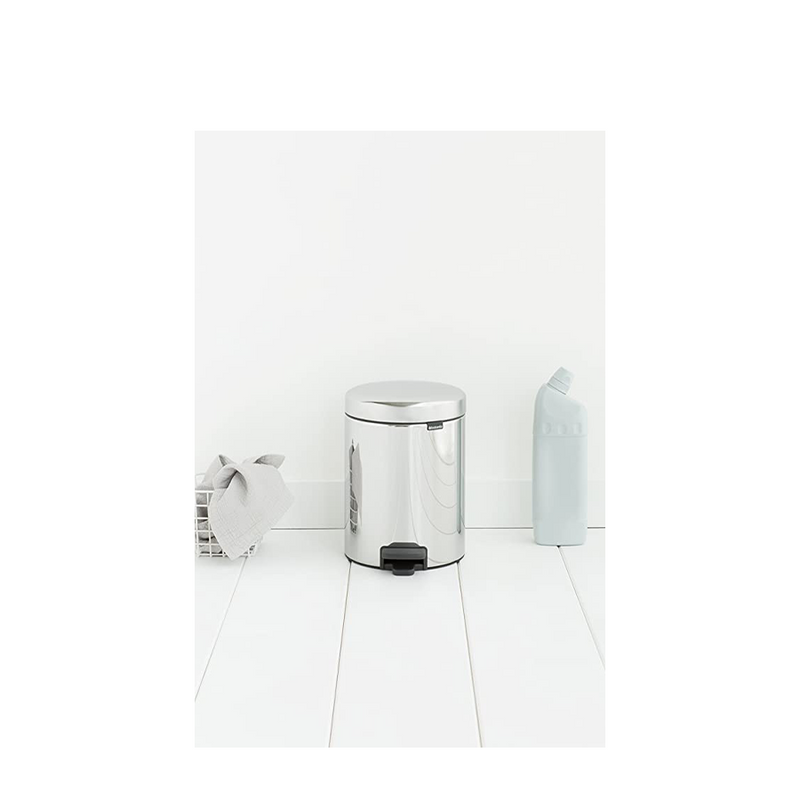 Afbeelding laden in galerijviewer, Brabantia pedaalemmer newicon 5 liter brilliant steel
