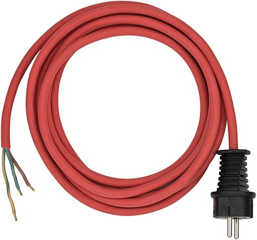 Brennenstuhl aansluitkabels 3m rood h05rr-f 3g1,5 - 1160450