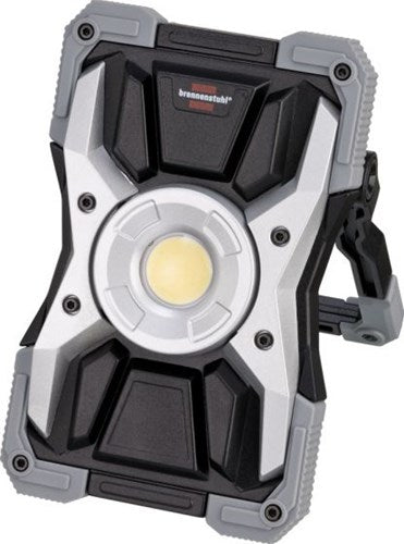 Brennenstuhl batterijgevoede led-werklamp rufus led-bouwlamp voor werkplaatsen (led-schijnwerper met powerbank-functie, incl. oplaadkabel, gegoten aluminium behuizing, 1500lm, ip65)