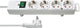 Brennenstuhl comfort-line plus stekkerdoos met platte stekker 4-voudig wit 2m h05vv-f 3g1,5 - 1153120100