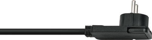 Brennenstuhl comfort-line plus stekkerdoos met platte stekker 4-voudig zwart 2m h05vv-f 3g1,5 - 1153100100