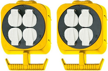 Brennenstuhl pendel stroomverdeler hangverdeler met 2 x 4 geaarde stopcontacten (made in germany)