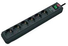 Brennenstuhl eco-line 13500a +surge protection 6x stekkerdoos (antraciet, 1159700015, voor 6 stekkers)