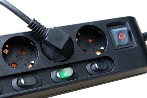 Load image into Gallery viewer, Brennenstuhl stekkerdoos | 6-voudig | met 2 meter kabel | zwart - 1153110116
