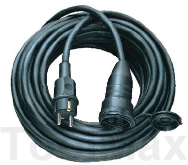 Brennenstuhl kwaliteits verlengsnoer 10m (ip44, kabel voor buiten) zwart