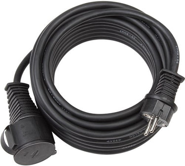 Brennenstuhl verlengkabel voor bouwplaatsen, ip44 (25 m kabel, h07rn-f 3g2,5, voor buiten en gebruik op bouwplaatsen), zwart