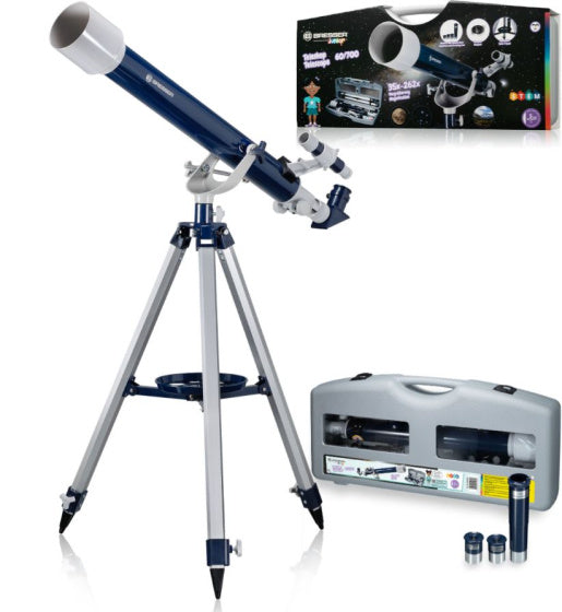 Load image into Gallery viewer, Bresser Telescoop junior 69 cm aluminium blauw grijs 12-delig
