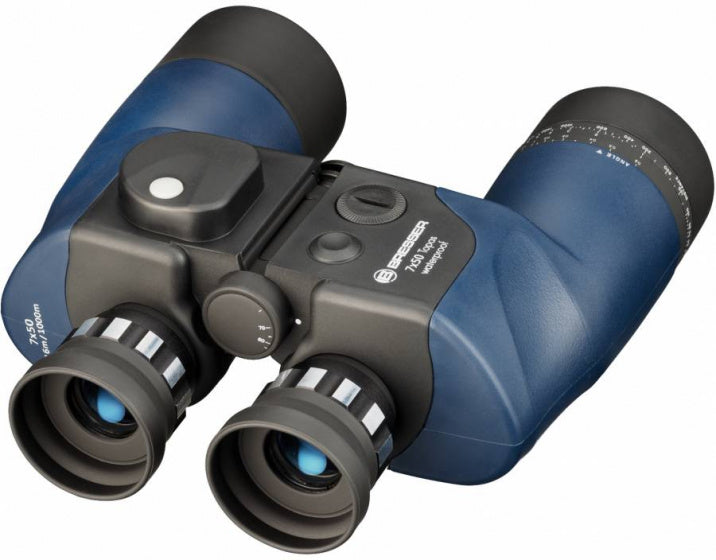Load image into Gallery viewer, Bresser Topas 7x50 verrekijker Kompas blauw
