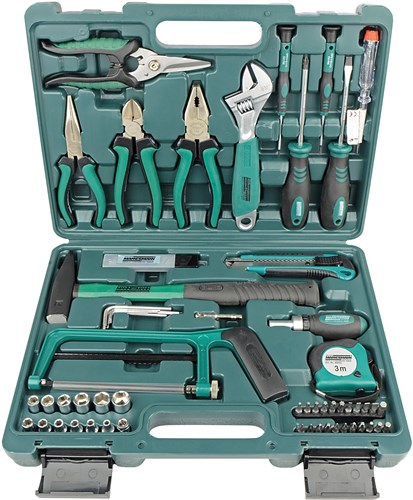 Brüder mannesmann gereedschapkoffer 74 dlg (hobby) - 29074