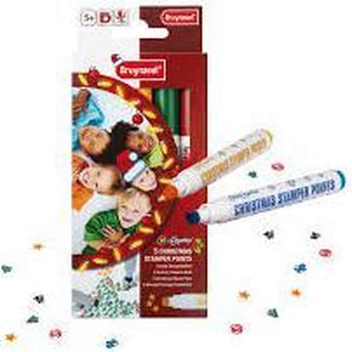 Bruynzeel - 5 kerst stempel stiften