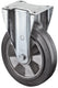 Bs rollen bokwiel voor zware lasten | wiel-d. 100 mm draagvermogen 150 kg | rubber | 138 mm 110 mm | 1 stuk - n110.b80.101 n110.b80.101