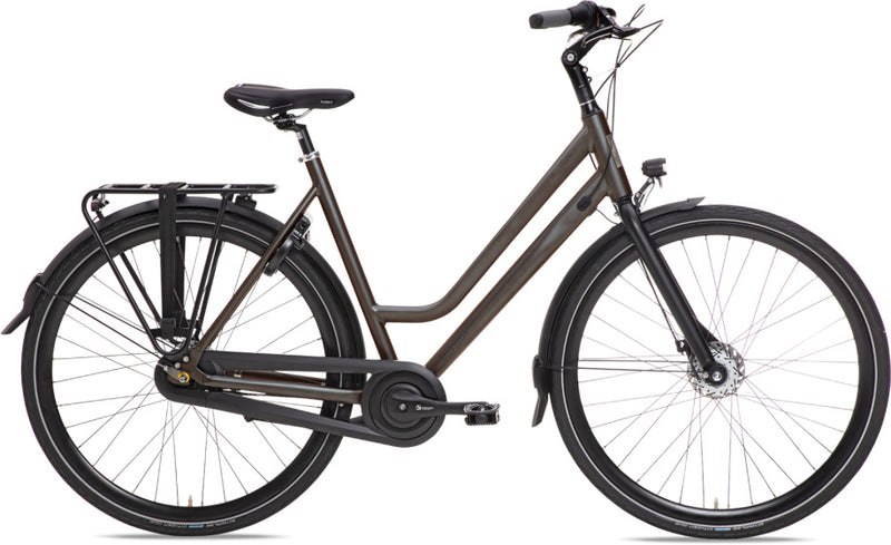 Load image into Gallery viewer, Bsp voyager aluminium frame 28 inch 56 cm dames 7v rollerbrake donkerbruin
