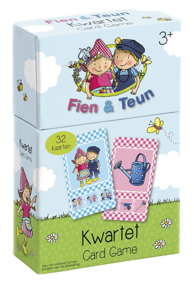 Load image into Gallery viewer, Fien teun kwartet - boerderij thema, educatief spel cadeautip - 32 kaarten, 8 kwartetten - vanaf 3 jaar - bambolino toys
