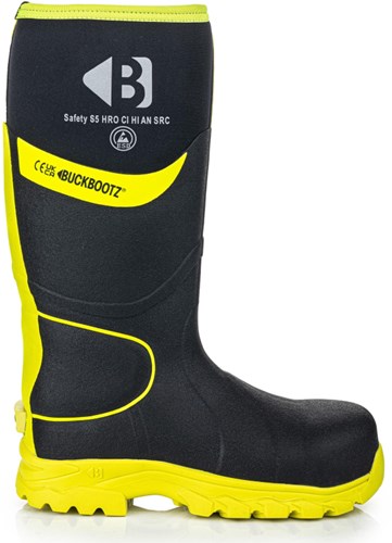 Buckbootz werklaars bbz8000 s5 zwart geel | zwart geel | maat 40 - 00.176.111.40