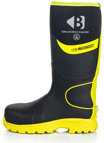 Buckbootz werklaars bbz8000 s5 zwart geel | zwart geel | maat 46 - 00.176.111.46