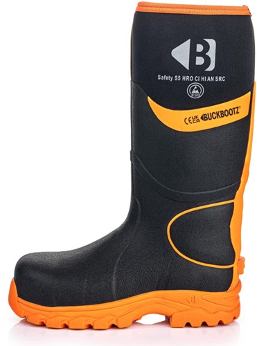 Buckbootz werklaars bbz8000 s5 zwart oranje | zwart oranje | maat 43 - 00.0176.098.43