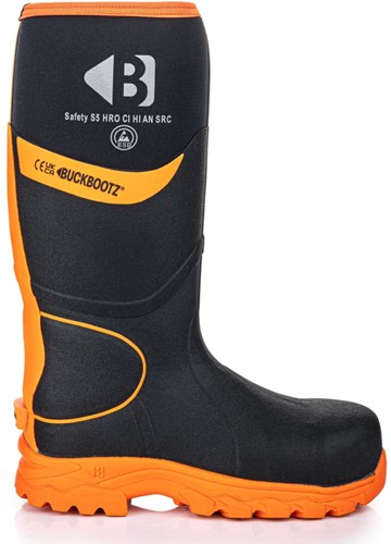 Buckbootz werklaars bbz8000 s5 zwart oranje | zwart oranje | maat 46 - 00.0176.098.46