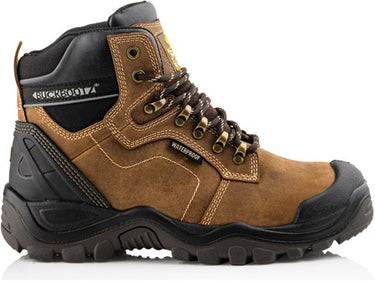Buckbootz werkschoen bsh009 hoog s3 + kn | bruin bsh009br | maat 41 - 00.176.033.41