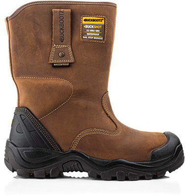 Buckbootz werkschoen buckshot werklaars bsh010 s3 | donkerbruin | maat 41 - 00.176.070.41