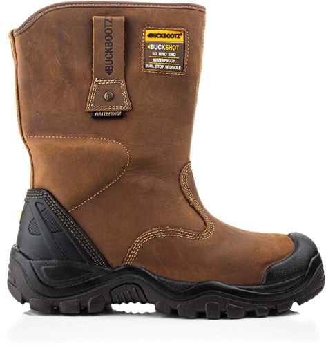 Load image into Gallery viewer, Buckbootz werkschoen buckshot werklaars bsh010 s3 | donkerbruin | maat 45 - 00.176.070.45
