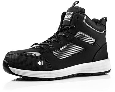Buckbootz werkschoen largobay sneaker mid baz s1p esd zwart | zwart | maat 41 - 00.176.063.41