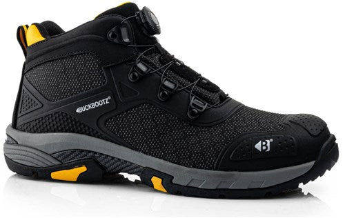 Load image into Gallery viewer, Buckbootz werkschoen tradez wheelz mid s1ps boa | zwart | maat 44 - 5055138026908
