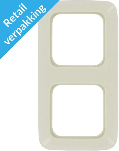 Load image into Gallery viewer, Busch jaeger creme 2 voudig afdekraam - 4695110
