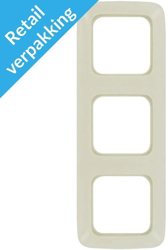Load image into Gallery viewer, Busch jaeger creme 3 voudig afdekraam - 4695120
