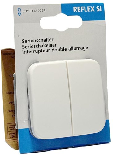 Load image into Gallery viewer, Busch jaeger wit serieschakelaar + wip - 4695530
