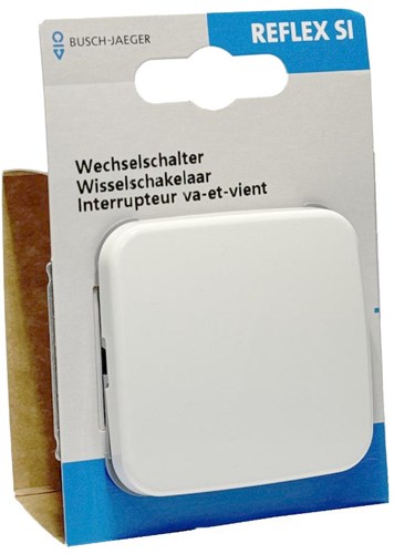 Load image into Gallery viewer, Busch jaeger wit wisselschakelaar + wip - 4695520
