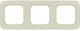 Busch jaeger bush jaeger afdekraam 3 voudig creme bush jaeger 4692240