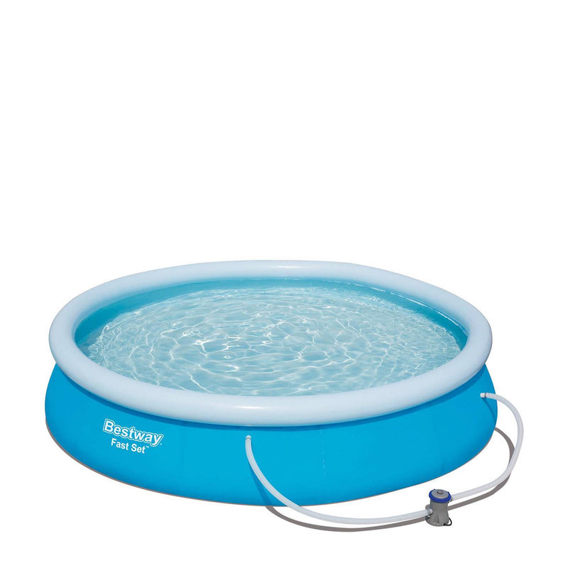 Load image into Gallery viewer, Bestway fastset zwembad 366x76cm + pomp 12volt
