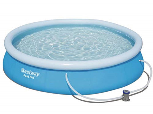 Bestway fastset zwembad 457x84cm + pomp