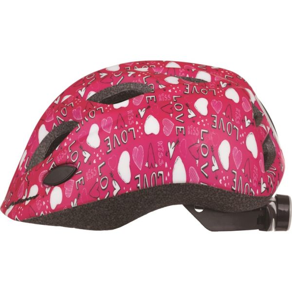 Load image into Gallery viewer, Polisport juniGoud fietshelm s 52-56cm love met led licht
