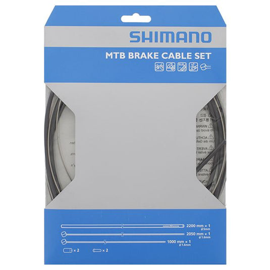 Shimano mtb brake cable set stainless steel front rear